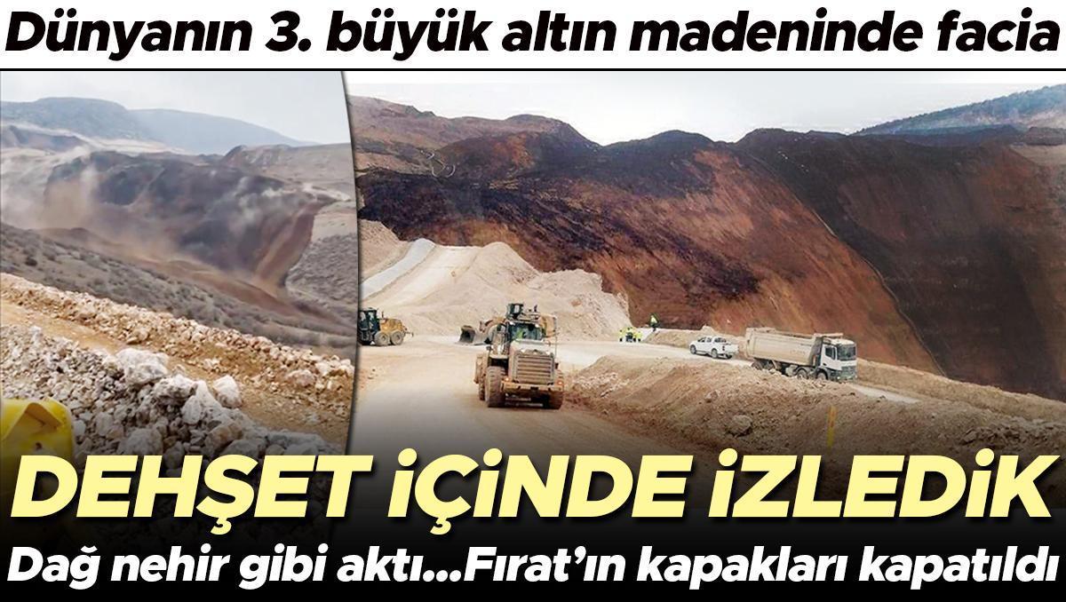 Dünyanın 3. büyük altın madeninde dağ nehir gibi aktı