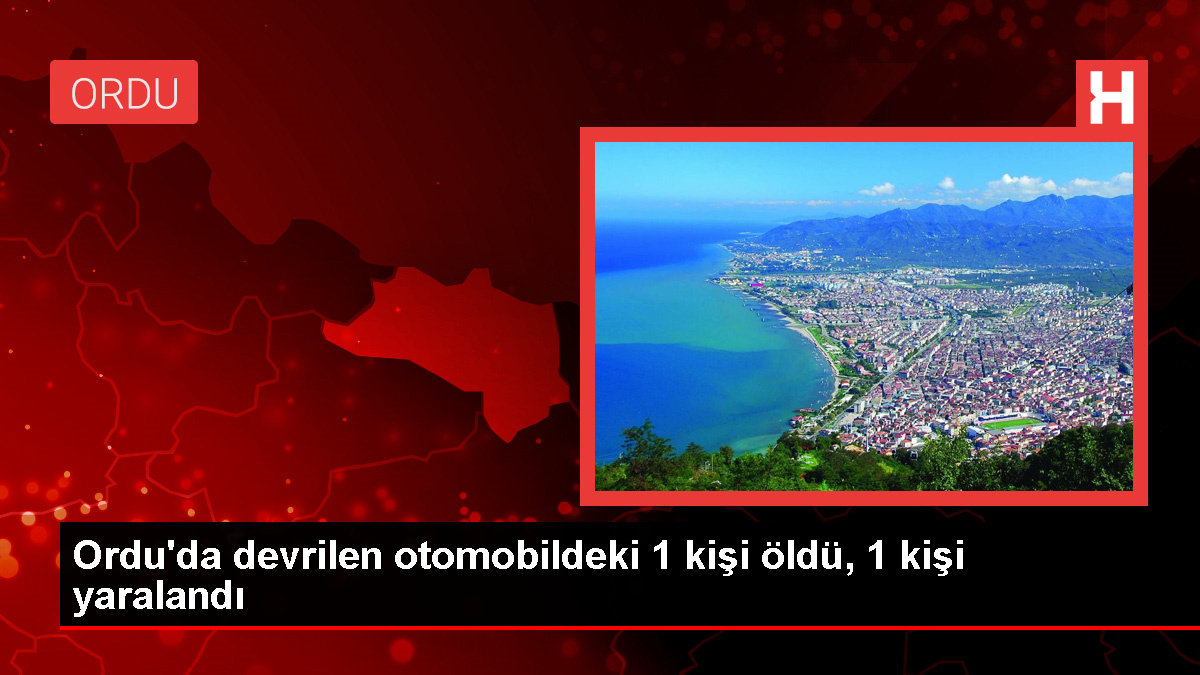 Fındık bahçesine devrilen otomobilde 1 kişi hayatını kaybetti