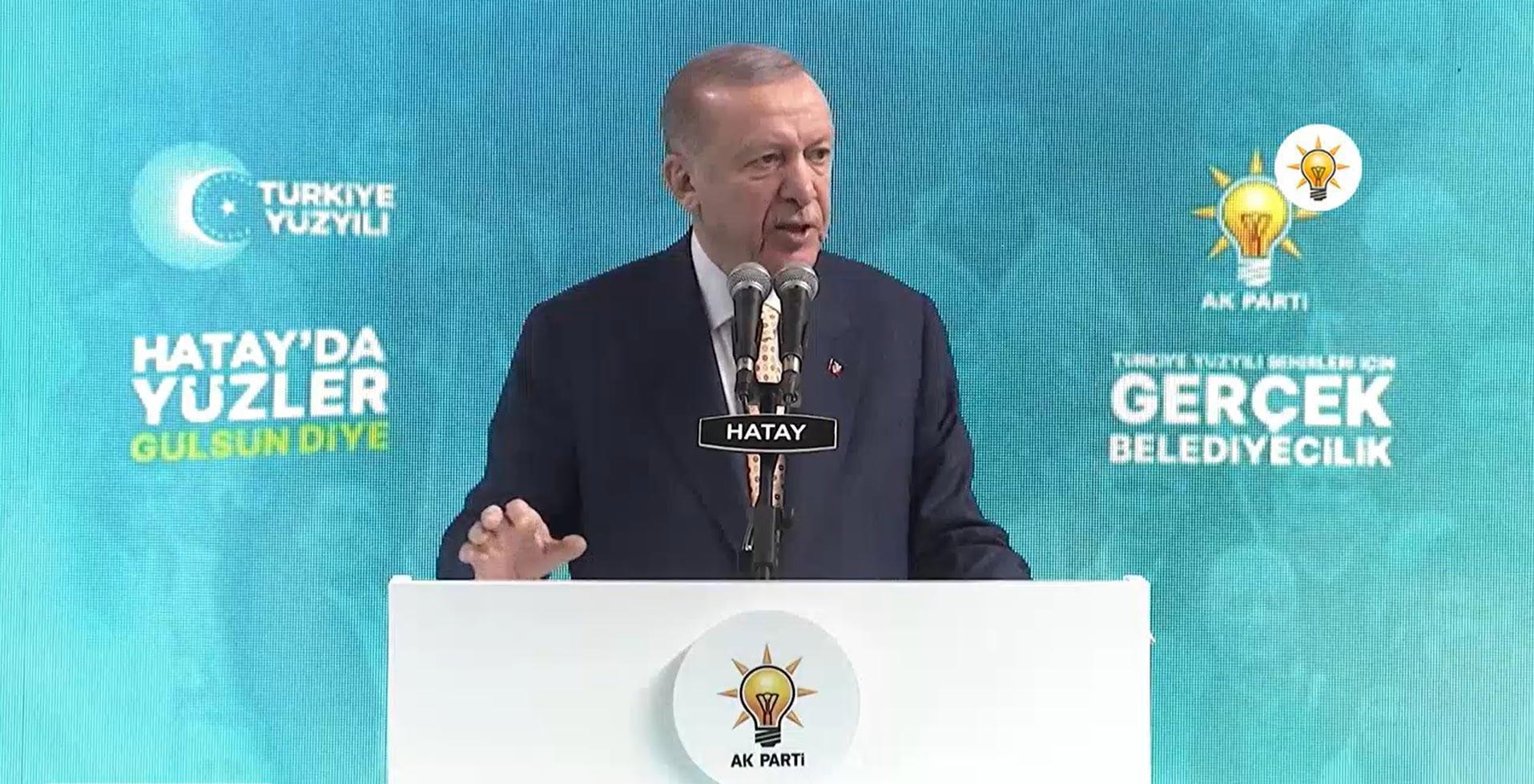 Son dakika... Cumhurbaşkanı Erdoğan, Hatay'da konuştu: Cumhur İttifakı yoluna devam ediyor... 6'lı masanın yerinde yeller esiyor