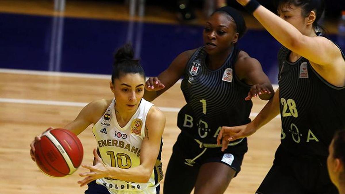 Türkiye ING Kadınlar Basketbol Süper Ligi'nde Beşiktaş derbisinde zafer Fenerbahçe'nin!