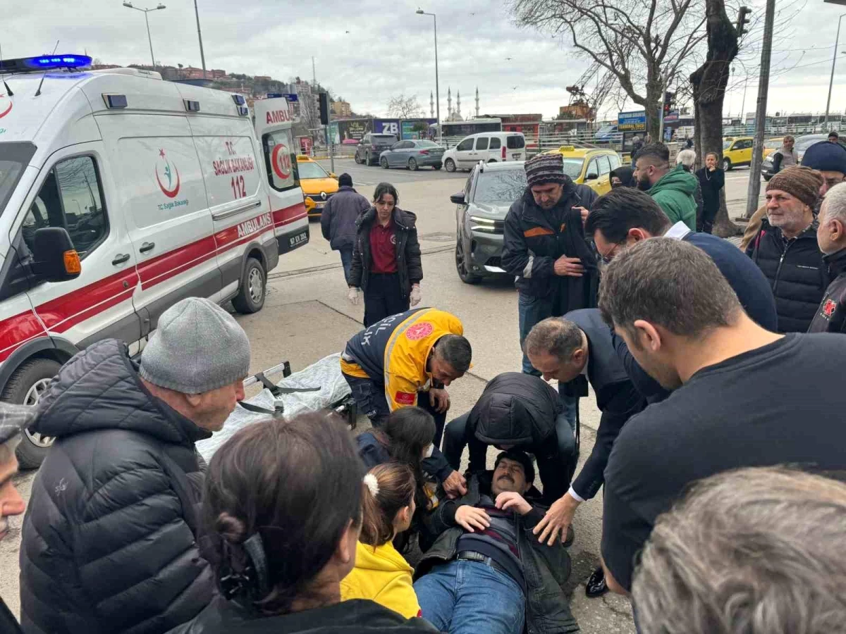 Zonguldak'ta Otomobil Yayaya Çarptı