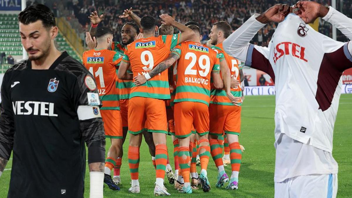 Alanyaspor - Trabzonspor maçında çok ilginç pozisyon! Eşine az rastlanır gol...