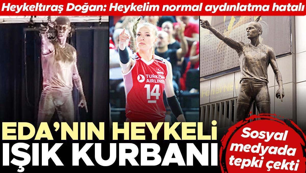 Eda’nın heykeli ışık kurbanı