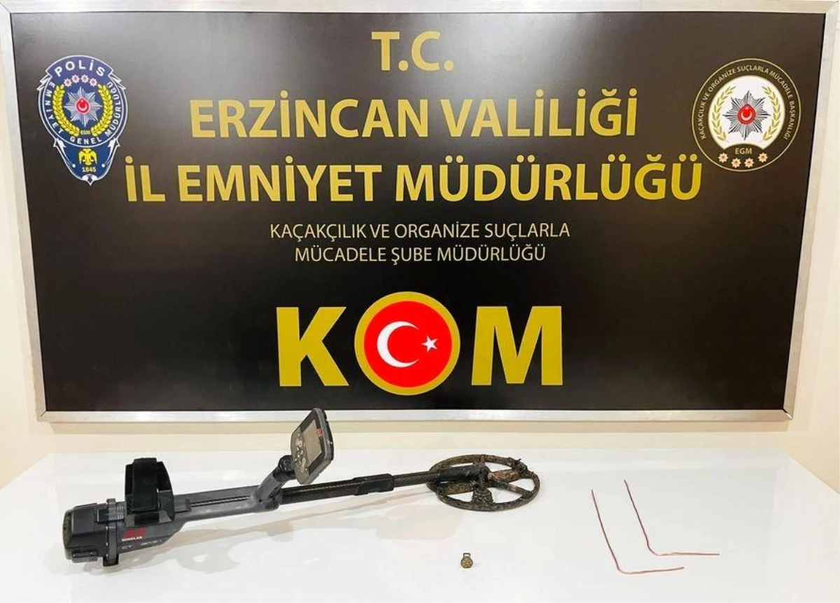 Erzincan'da tarihi eser kaçakçısı 3 şüpheli gözaltına alındı