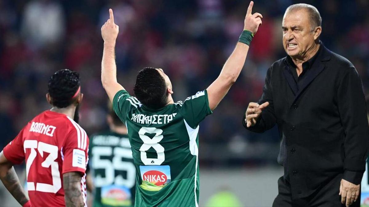 Fatih Terim yönetimindeki Panathinaikos'tan Şampiyonluk Turu'na müthiş başlangıç! Olympiakos'u deplasmanda devirdiler