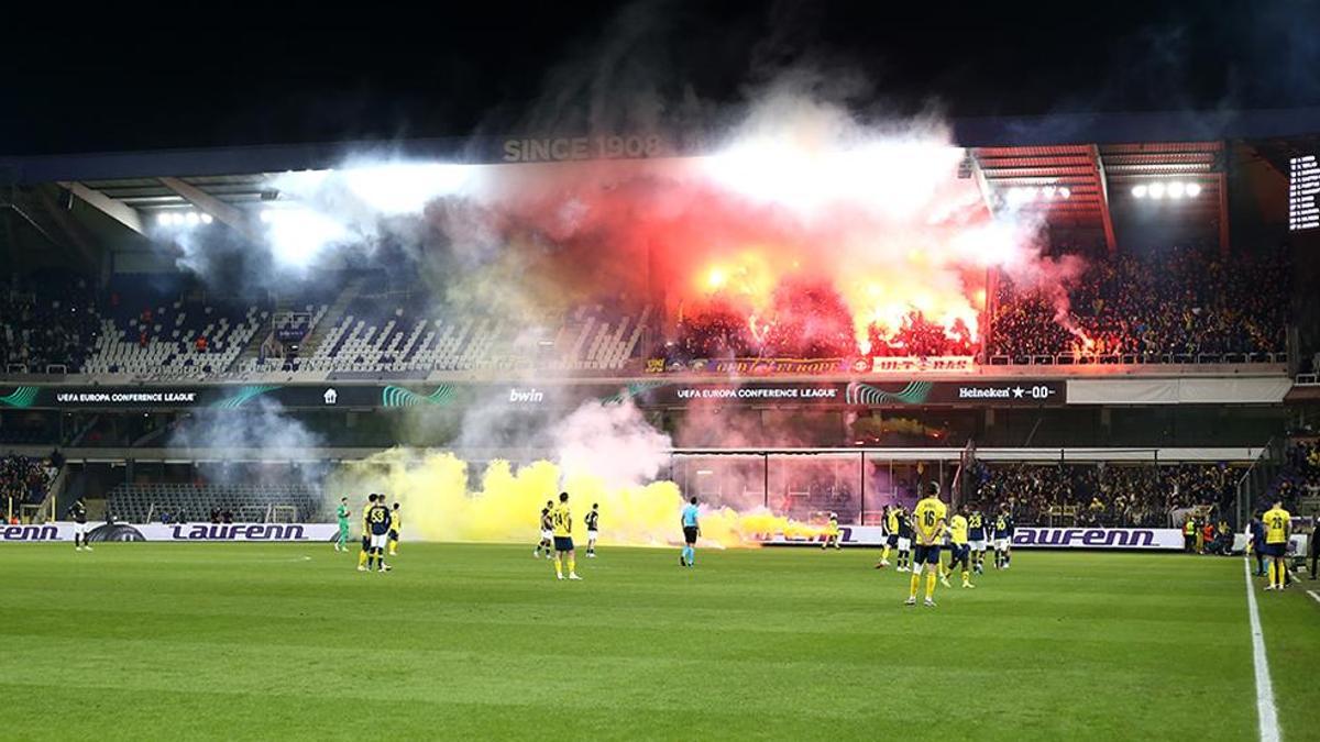 Fenerbahçe taraftarı, Brüksel'i Kadıköy'e çevirdi