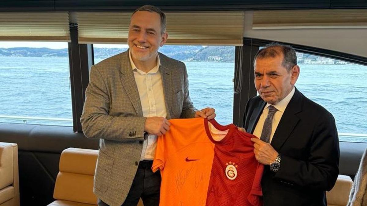 Galatasaray Başkanı Dursun Özbek, Martin Jahn ile bir araya geldi: İki büyük markanın İş birliği...