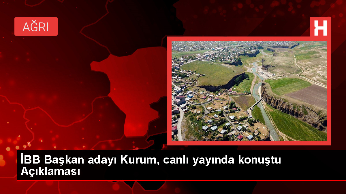 İBB Başkan adayı Kurum, canlı yayında konuştu Açıklaması