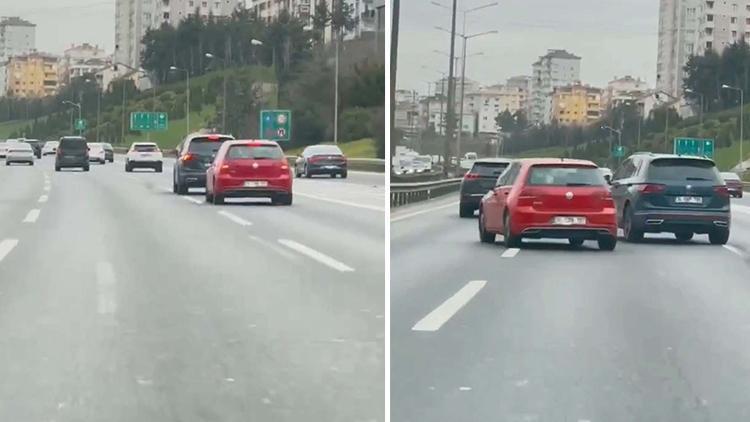 İstanbul'da yol verme tartışması kazaya neden oldu