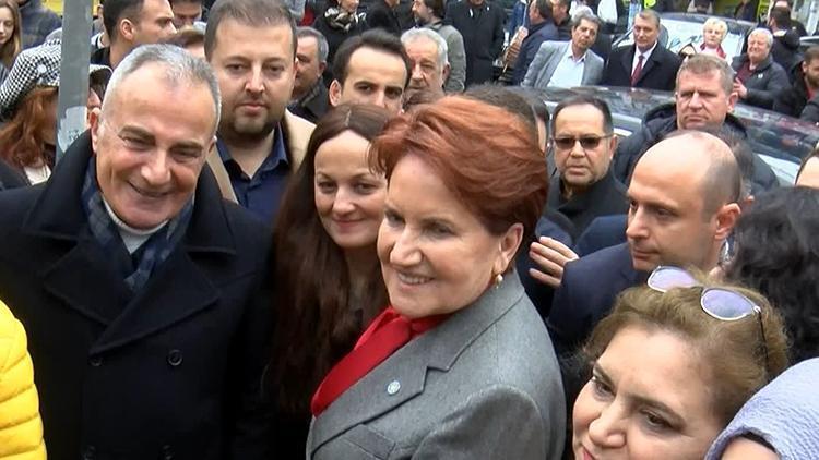 İYİ Parti lideri Meral Akşener Çatalca'da esnafı ziyaret etti