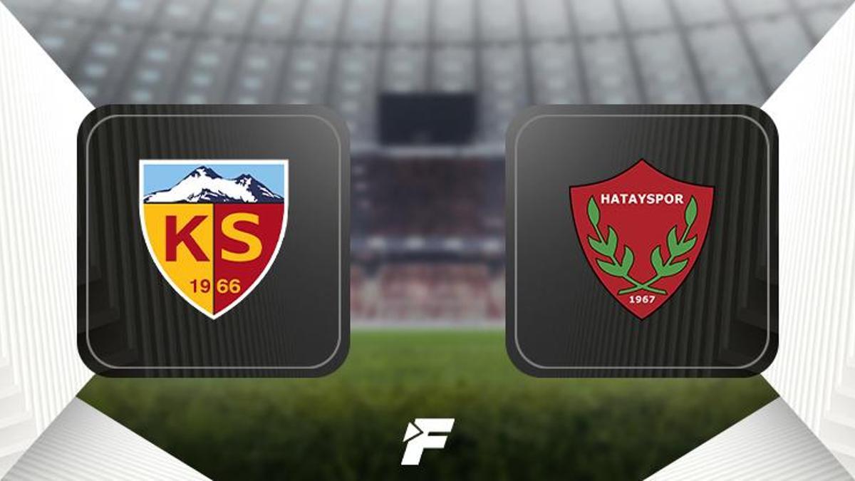 Kayserispor - Hatayspor maçı saat kaçta hangi kanalda? (11'ler belli oldu)