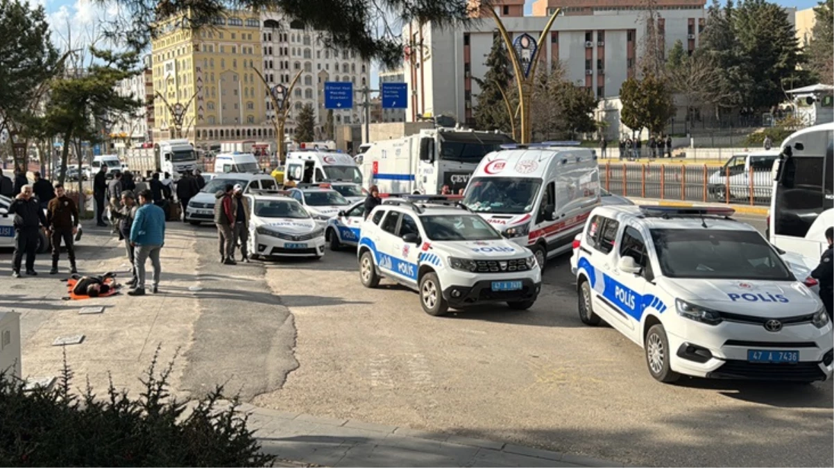 Mardin'de adliye önünde silahlı ve bıçaklı kavga: 10 kişi yaralandı