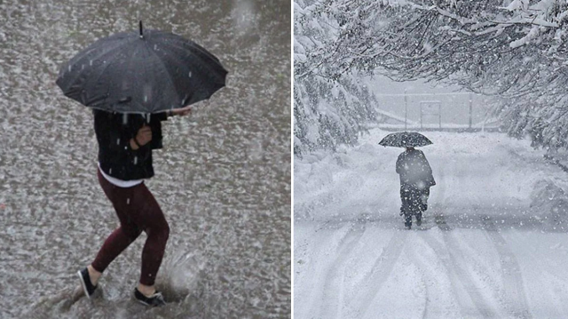 Meteoroloji'den altı ile sağanak yağış ve yoğun kar uyarısı | Hayat Haberleri