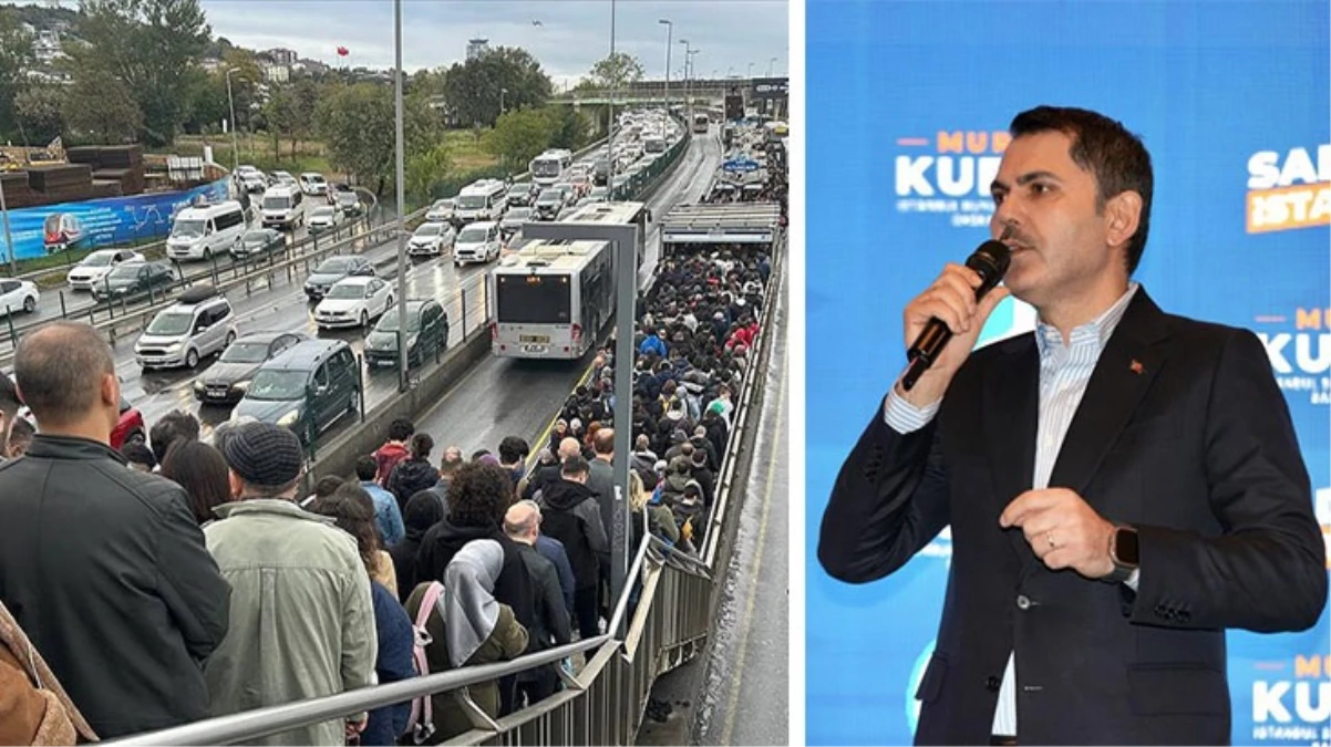 Murat Kurum, toplu taşımadaki yoğunluk üzerinden İmamoğlu'nu eleştirdi: Ben olsam istifa ederim