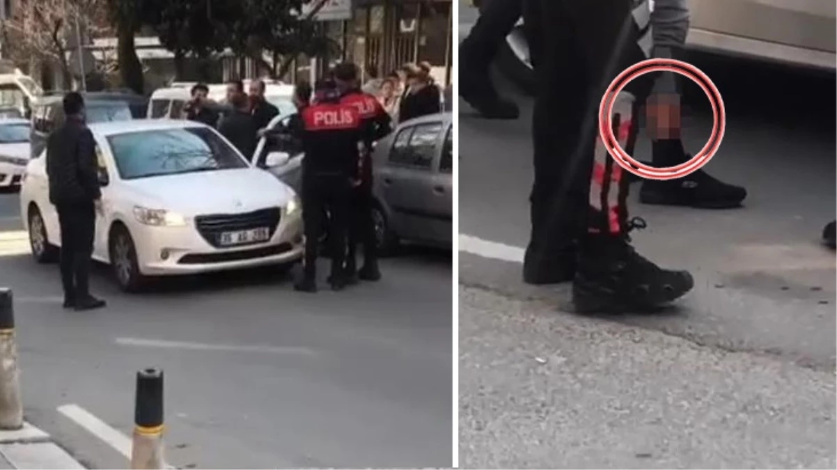 Polis memuru, yol verme tartışması yaşadığı sürücüyü bacağından vurdu