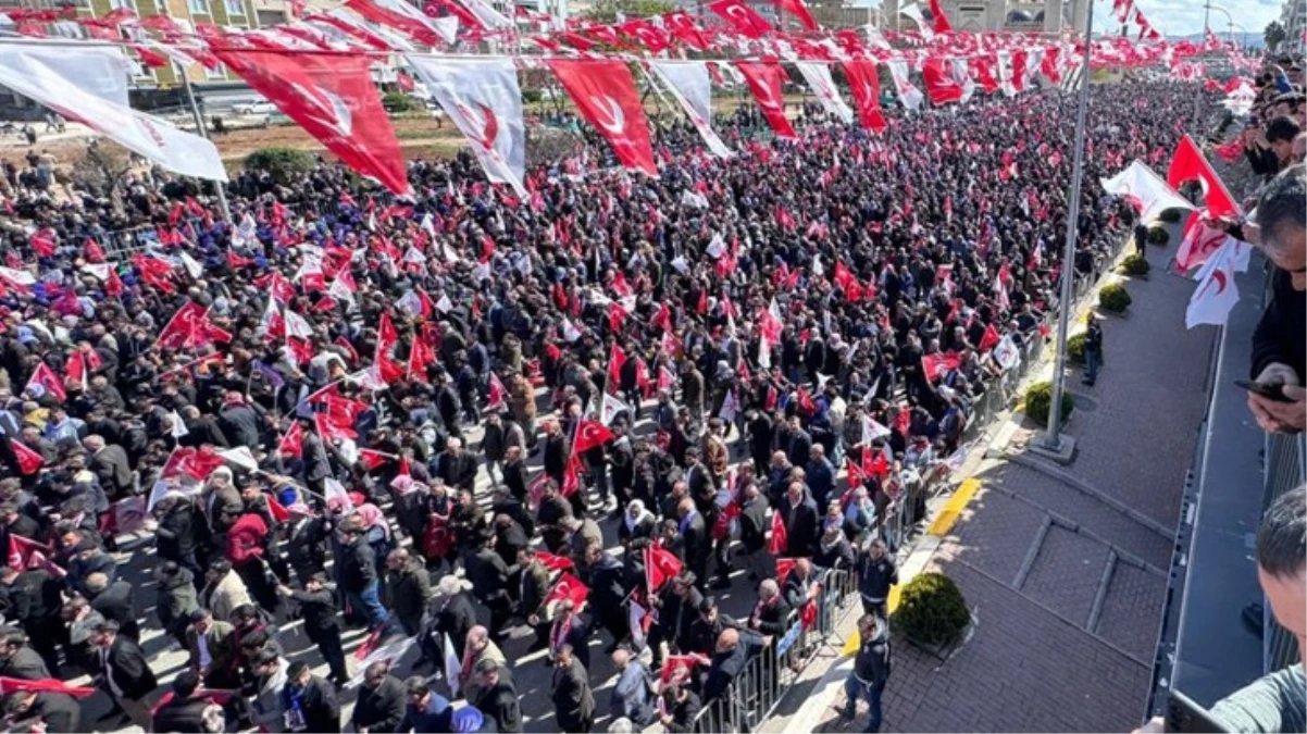 Şanlıurfa'da Yeniden Refah Partisi'nden seçim öncesi gövde gösterisi