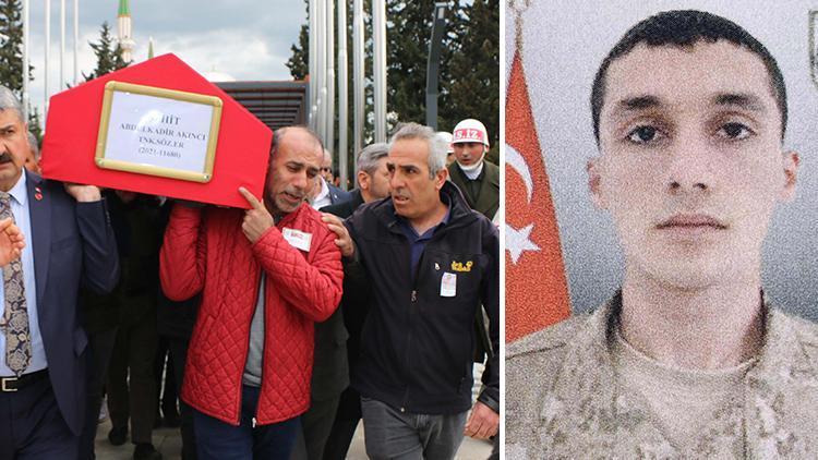 Şehit Sözleşmeli Er Abdulkadir Akıncı, son yolculuğuna uğurlandı