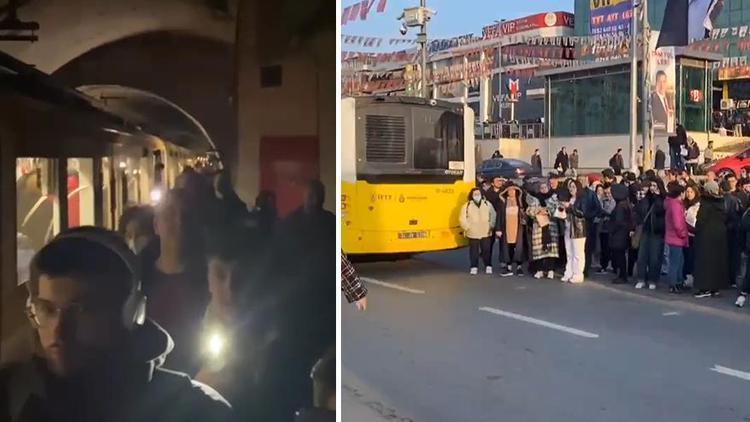 Üsküdar - Çekmeköy metro hattında arıza... Seferler otobüslerle yapılıyor