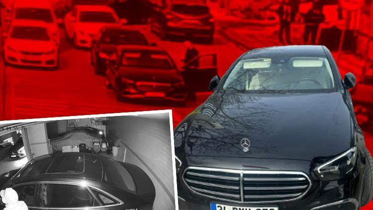 Üsküdar'da iş insanına büyük şok! Akılalmaz olay kamerada: Lüks aracı elini kolunu sallayarak çaldı, cadde ortasında yakalandı