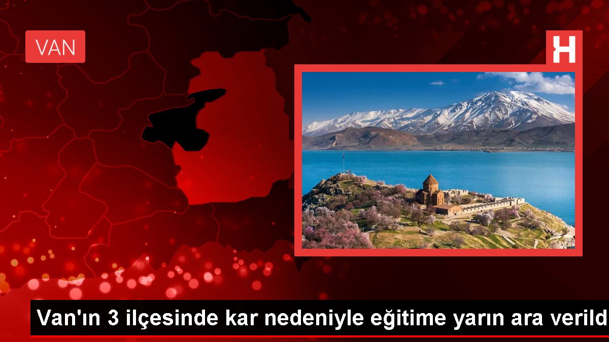 Van'ın Çatak, Bahçesaray ve Saray ilçelerinde eğitime kar yağışı nedeniyle ara verildi