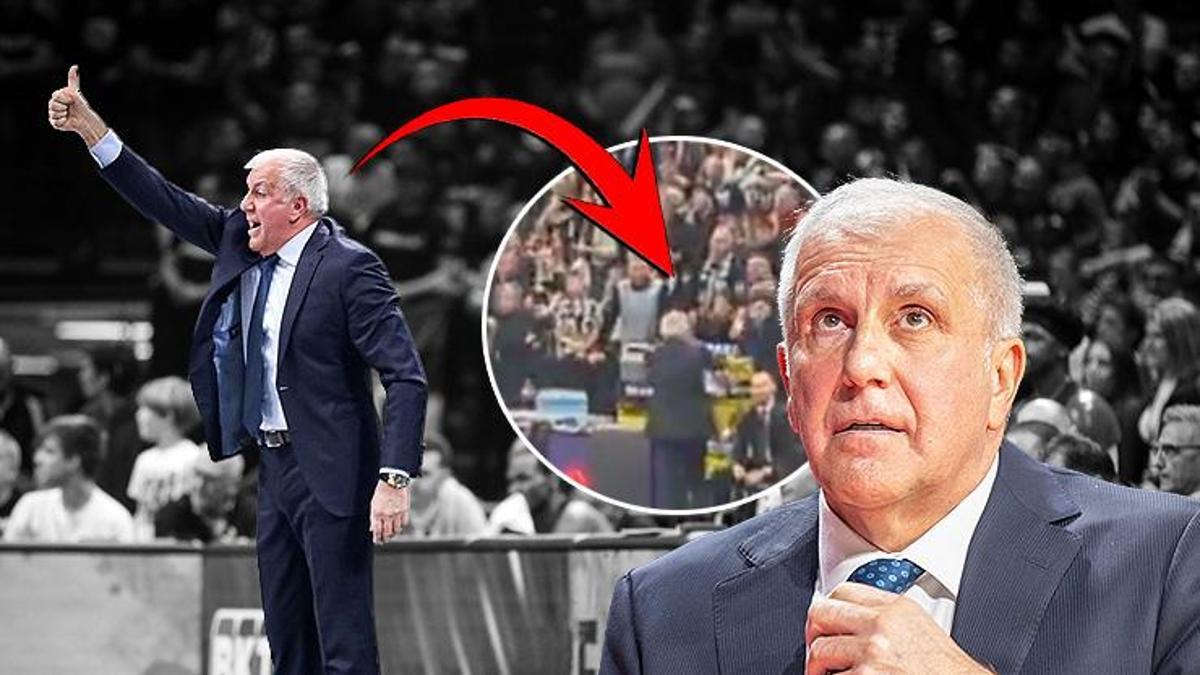 Zeljko Obradovic imzayı sahanın ortasında attı! İşte o anlar...