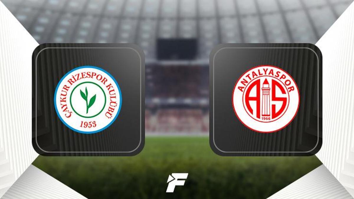 Çaykur Rizespor - Antalyaspor (İlk 11'ler belli oldu)