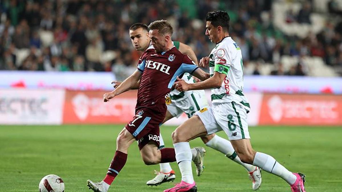 (ÖZET) Konyaspor - Trabzonspor maçı sonucu: 1-3 | Trabzonspor 3 puanı 3 golle aldı