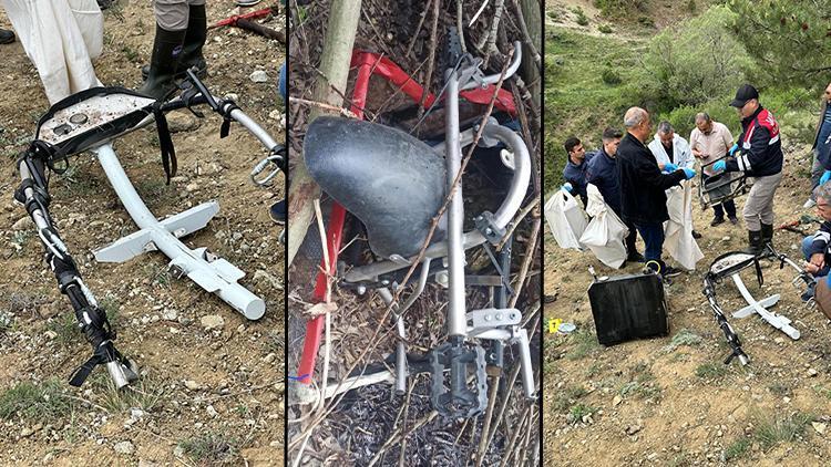 Ankara'da bombalı eylemde bulunan teröristlerin sınırı geçtiği paramotor bulundu