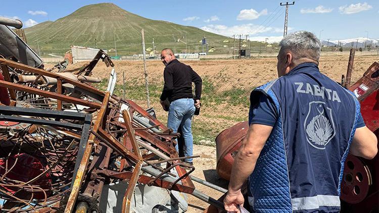 Belediyeye ait araçların parçaları kayıp! Zabıtadan hurdacılara denetim