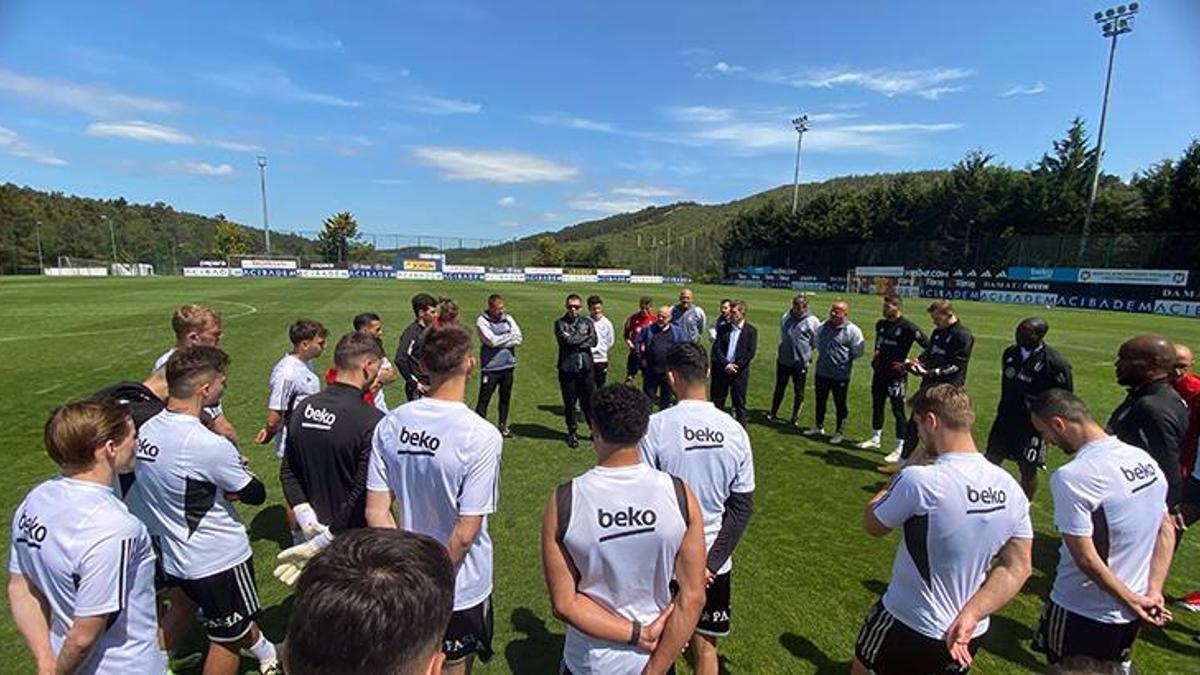 Beşiktaşlı yöneticilerden futbolculara ziyaret