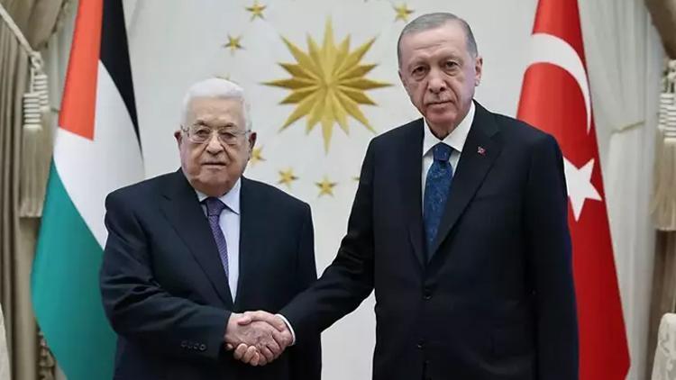 Cumhurbaşkanı Erdoğan, Mahmud Abbas ile görüştü