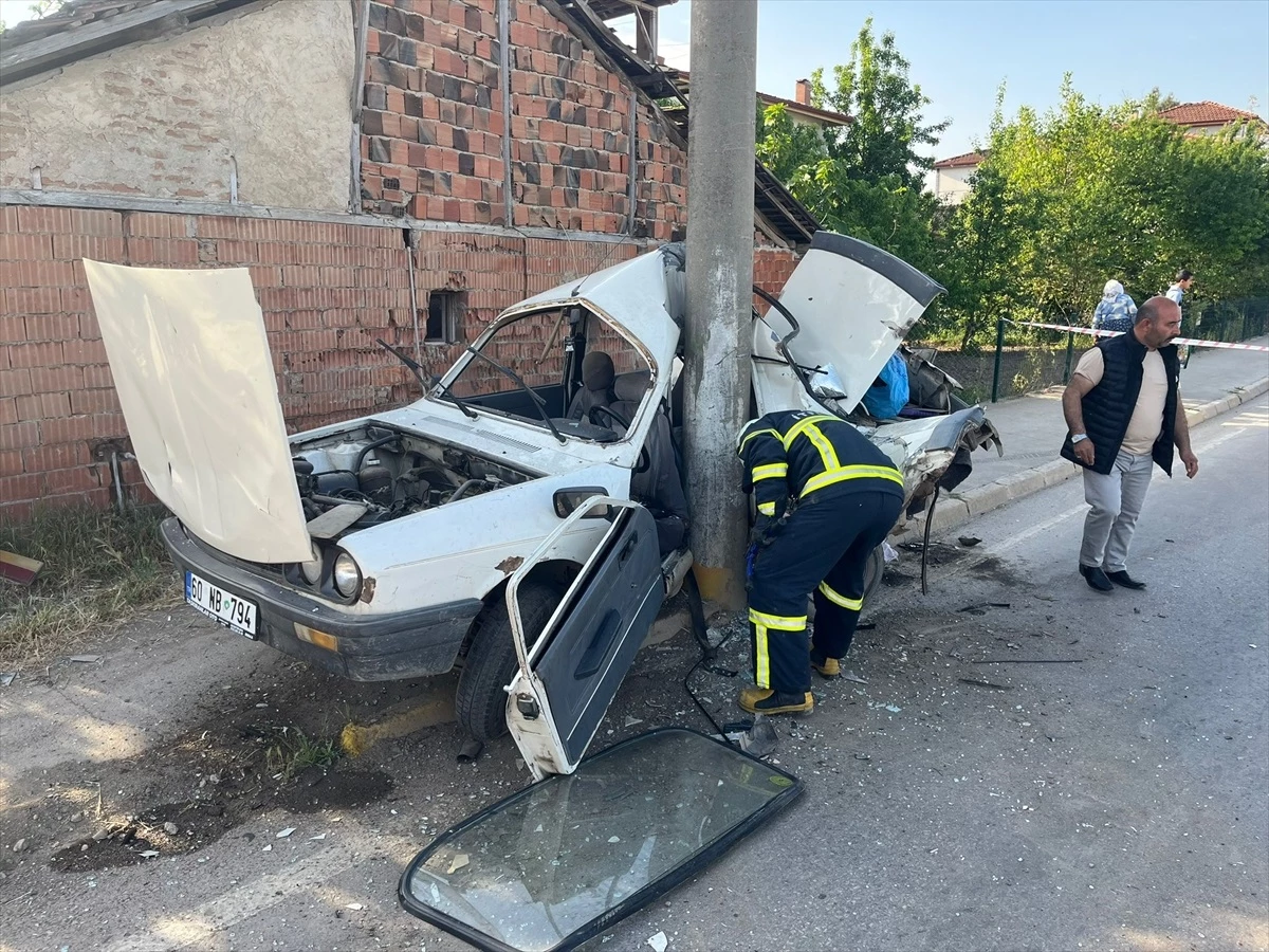 Erbaa'da trafik kazası: 1 kişi yaralandı