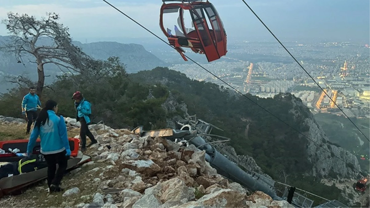 Facianın boyutu görüntülere yansıdı! Antalya'daki teleferik kazasında kurtarma çalışmaları sürüyor