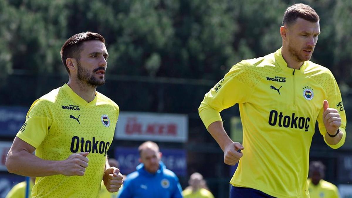 Fenerbahçe'de gözler Olympiakos maçında! Dzeko ve Tadic'ten takım konuşması...