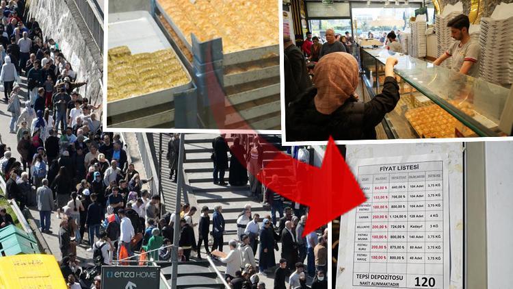 Fiyatı duyan koştu... İstanbul'da ucuz baklava kuyruğu