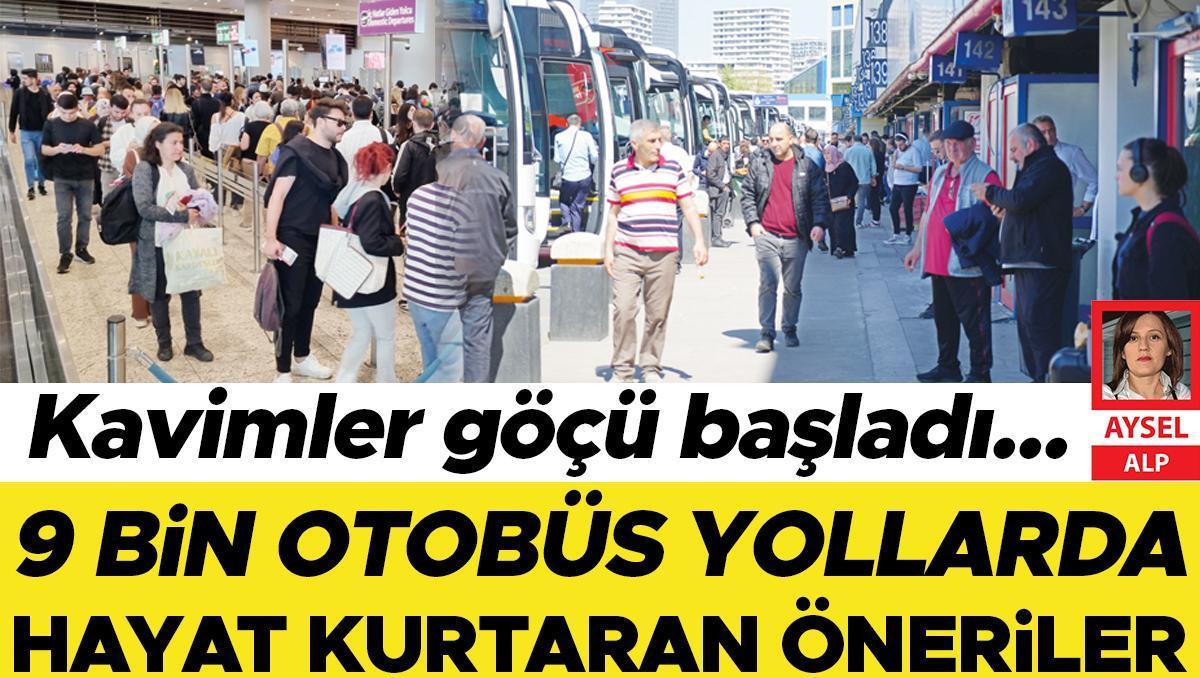 Hayat kurtaran öneriler... 9 bin otobüs yollarda