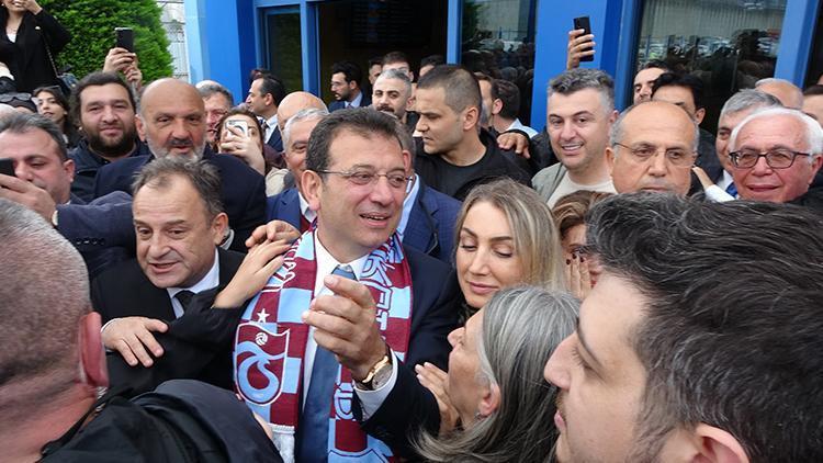 İmamoğlu'na memleketi Trabzon'da davul-zurnalı karşılama