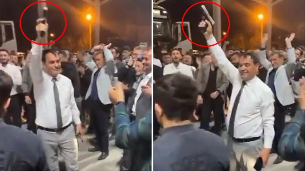 Isparta'da belediye başkanından silahlı seçim kutlaması
