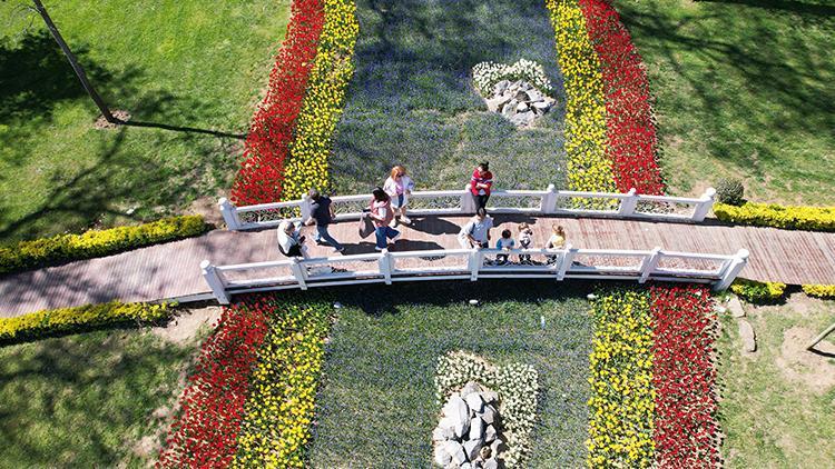 İstanbul'da lale şöleni: Vatandaşlar hatıra fotoğrafları çekildi