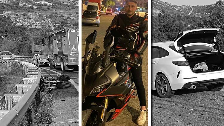 İzmir'de otomobille çarpışan motosikletin sürücüsü Şevket İnkaya hayatını kaybetti