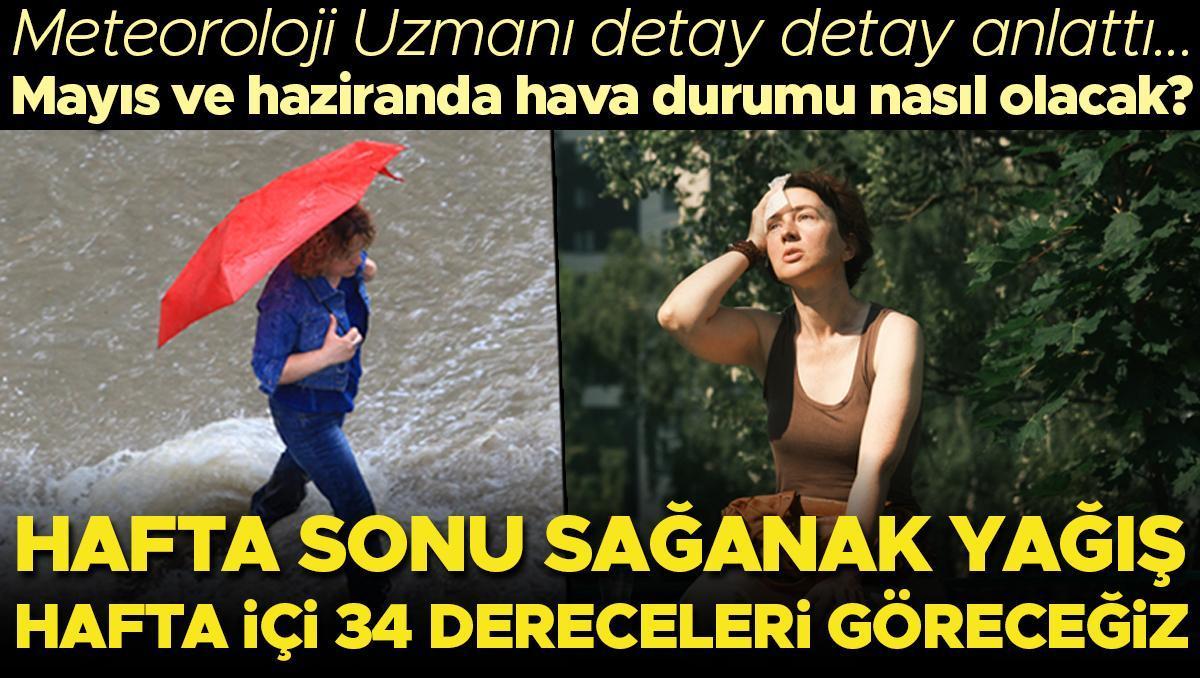 Meteoroloji uzmanı uyardı: Cumartesi günü şiddetli yağış olacak, sonra sıcaklıklar 34 dereceleri bulacak!