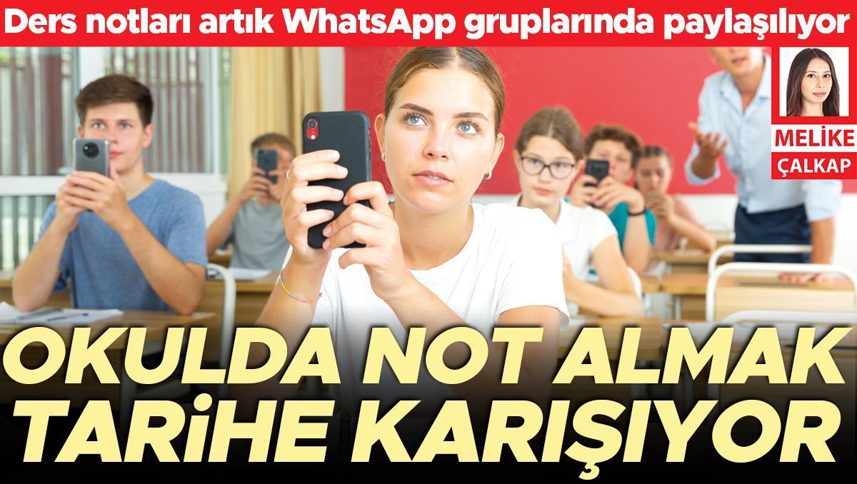 Okulda not almak tarihe karışıyor