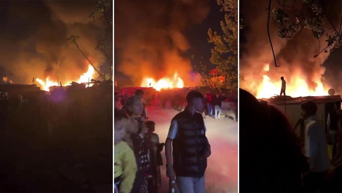 Sakarya’da korkutan yangın! Mahalleli sokağa döküldü