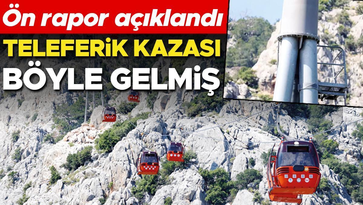 Teleferik kazası böyle gelmiş... 1 kişi ölmüştü 7 kişi yaralanmıştı