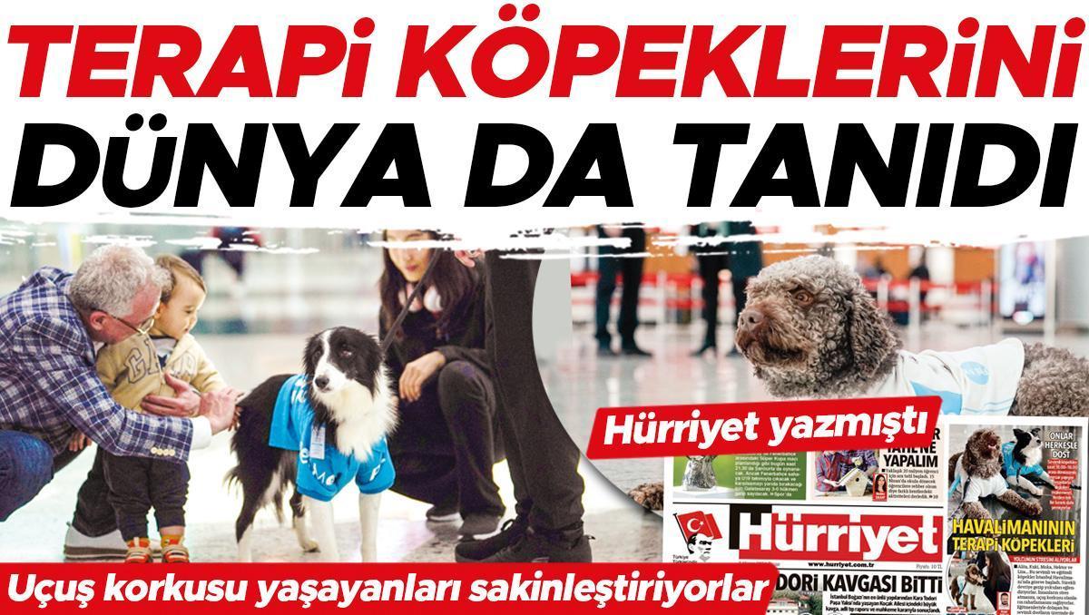 Terapi köpeklerini dünya da tanıdı