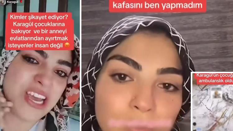 TikTok'ta tepki çeken görüntü... Çocuğu yaralıyken canlı yayın açmıştı! 'Karagül'ün çocukları hakkında karar