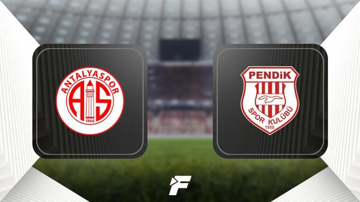 Antalyaspor - Pendikspor maçı (CANLI)