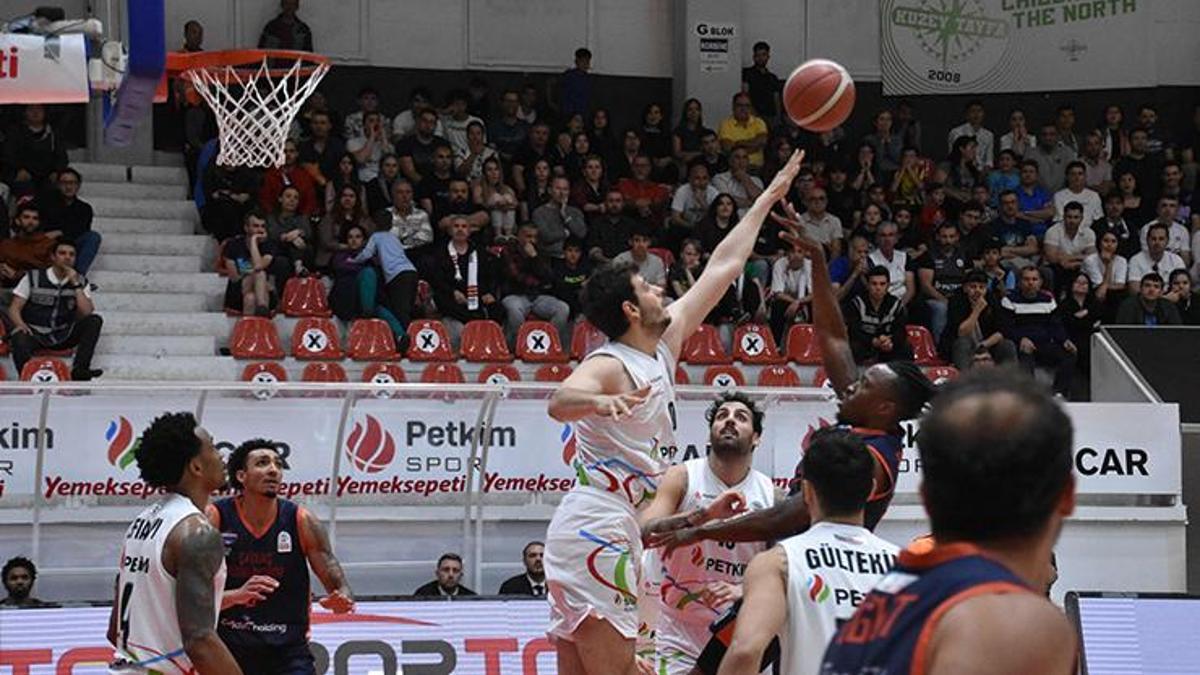 Basketbol Süper Ligi'nde Aliağa Petkimspor, Çağdaş Bodrumspor'u farklı geçti!