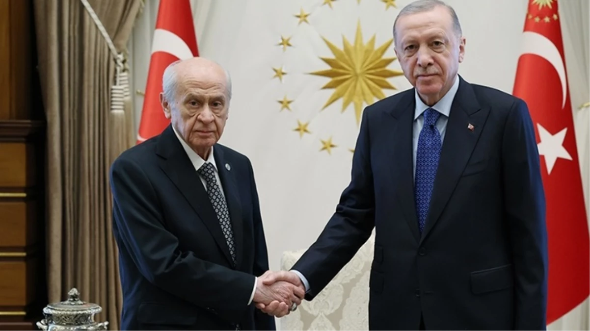 Cumhurbaşkanı Erdoğan, MHP lideri Bahçeli'yi kabul etti