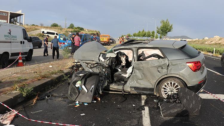 Ehliyetsiz gencin kullandığı lüks araç karşı şeride geçip kazaya neden oldu: 1 ölü, 1 yaralı